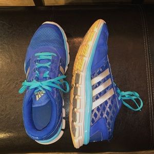 Royal blue adidas shoe